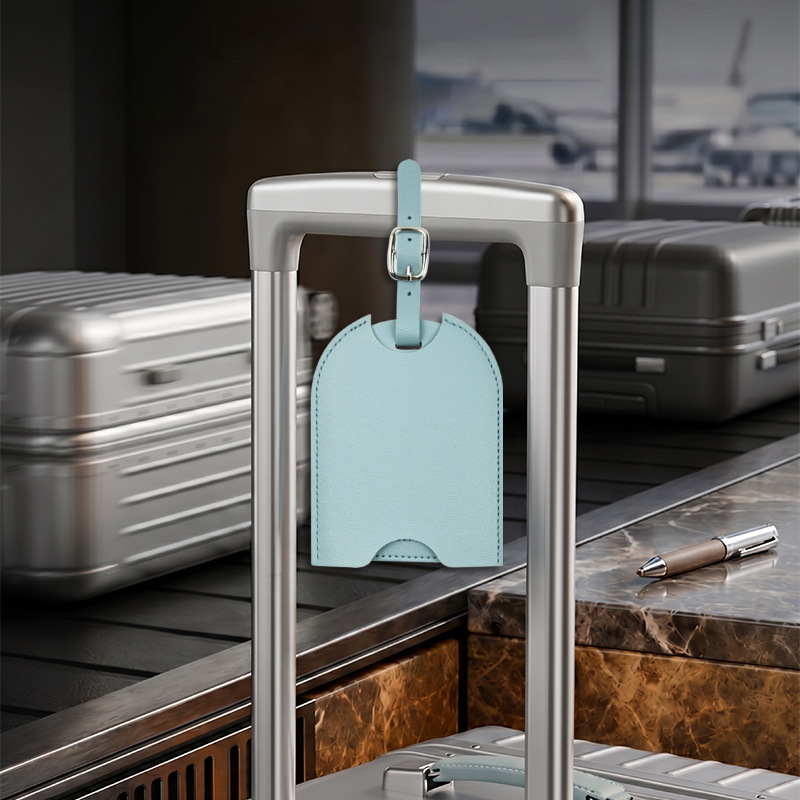 Travel Accessories Aesthetic - Étiquette de bagage en cuir PU