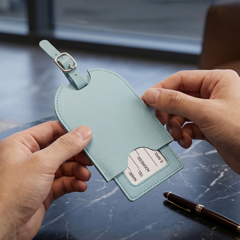 Étiquette de bagage en cuir PU - Travel Accessories Aesthetic avis et prix
